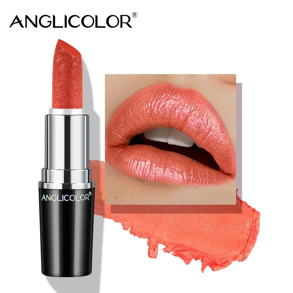 Pearlescent Lip Gloss Long-Lasting Hydrating — Rosy Pearlescent Pink | KIMLUD