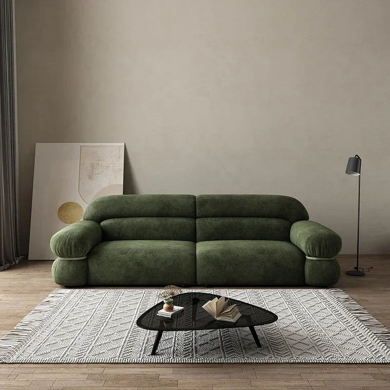 Modern Sectional Sofa With Reclining — Yellow | KIMLUD