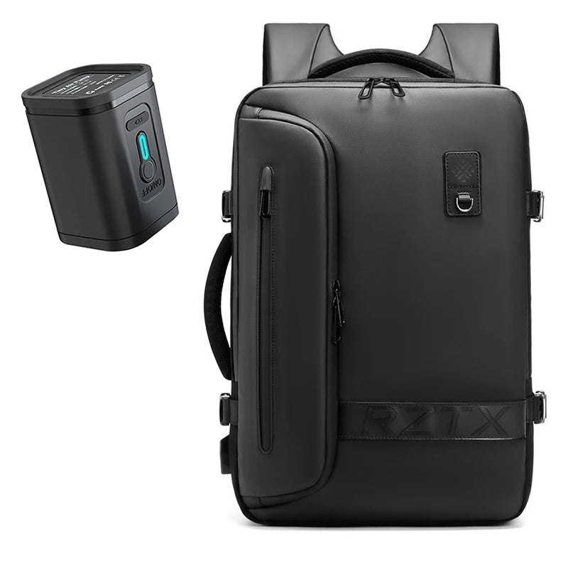 Travel Men Expanded Laptop Backpack vacuum compression hiking Backpack USB charging Business Large Capacity Backpack For Pumps