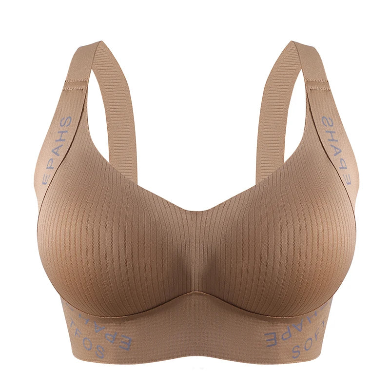 Seamless Bralette Wireless Push Up — Nude-Beige | KIMLUD