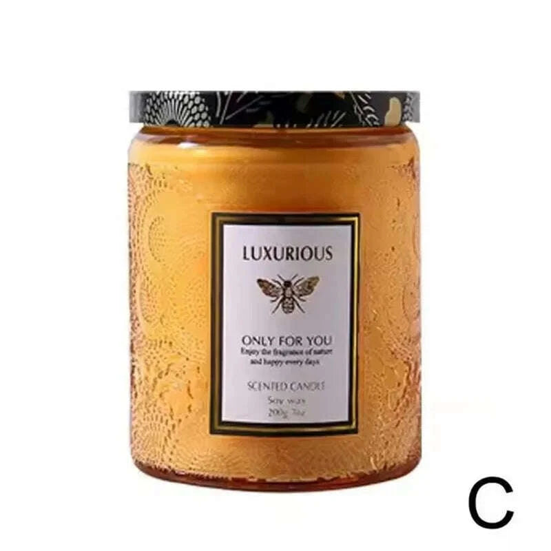 KIMLUD, one Fragrant Candle Cans Room Decoration Soy Wax Smokeless Aroma Low Temperature Romantic Oil Fragrance Velas Birthday Candles, KIMLUD Womens Clothes