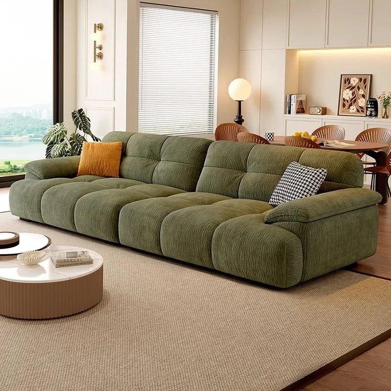 Nordic Modern Memory Foam Sofa — Olive Green | KIMLUD