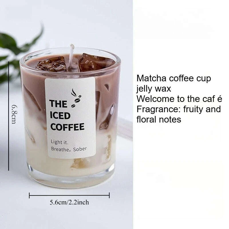 KIMLUD, Jelly Wax Coffee Cup Aromatherapy Bedroom Smoke Free Candles Romantic Atmosphere Fragrance, KIMLUD Womens Clothes