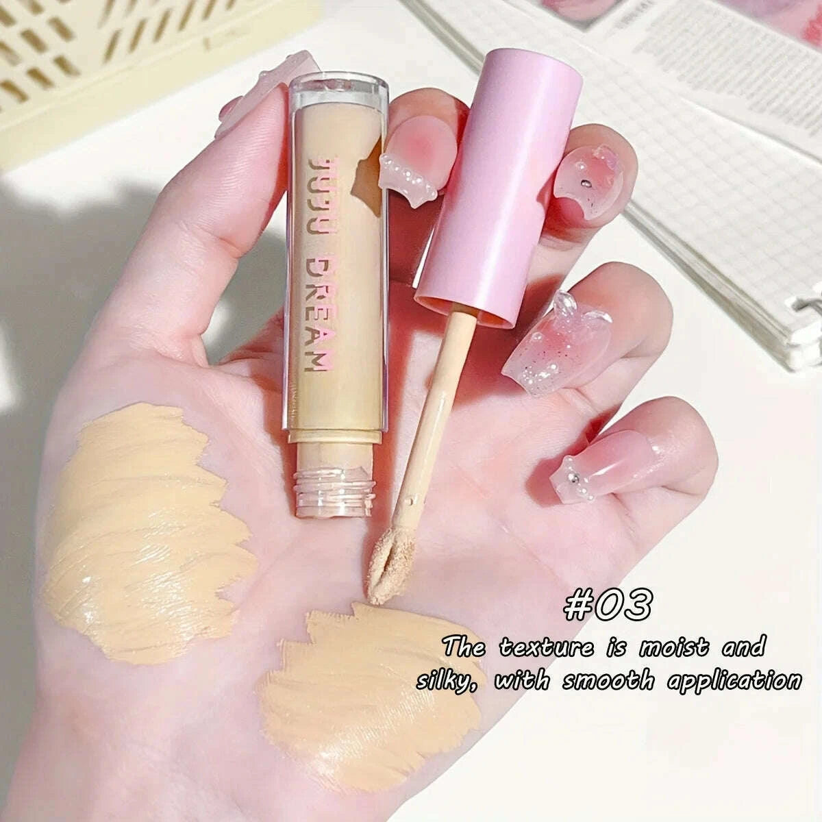 KIMLUD, Flawless Concealer: Waterproof, Brightening, Suitable for All Skin Types - Perfect for Christmas and Valentine's Day Gifts, KIMLUD Womens Clothes