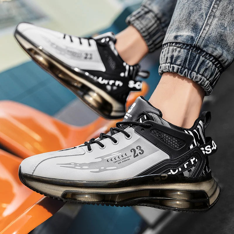 Mesh Breathable Sneakers Cushioned EVA — White | KIMLUD