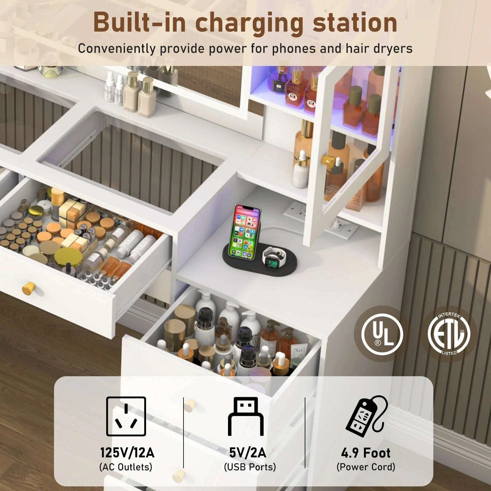 617-large-vanity-desk-with-mirror-and-lights-makeup-vanity-with-charging-station-sliding-drawers-2-cabinets-with-glass-doorkimlud-womens-fashion-34600278