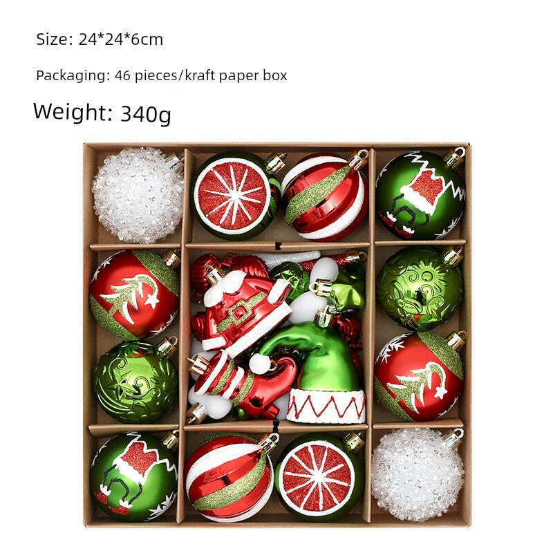 KIMLUD, Christmas Tree 42 Scenes Christmas Decorations, KIMLUD Womens Clothes