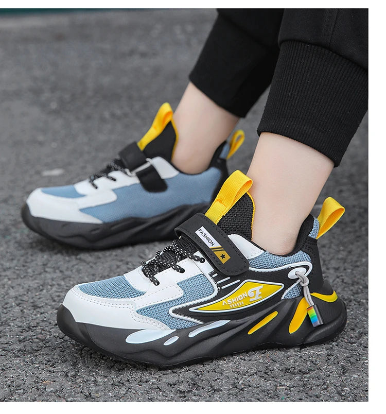 Children Boys Mesh Sports Running Shoes Breathable Non-slip For Girls Casual Running Walking Kid's Sneakers