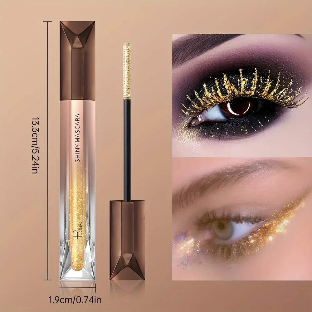 Crystal Diamond Opalescent Glitter Mascara — Black | KIMLUD