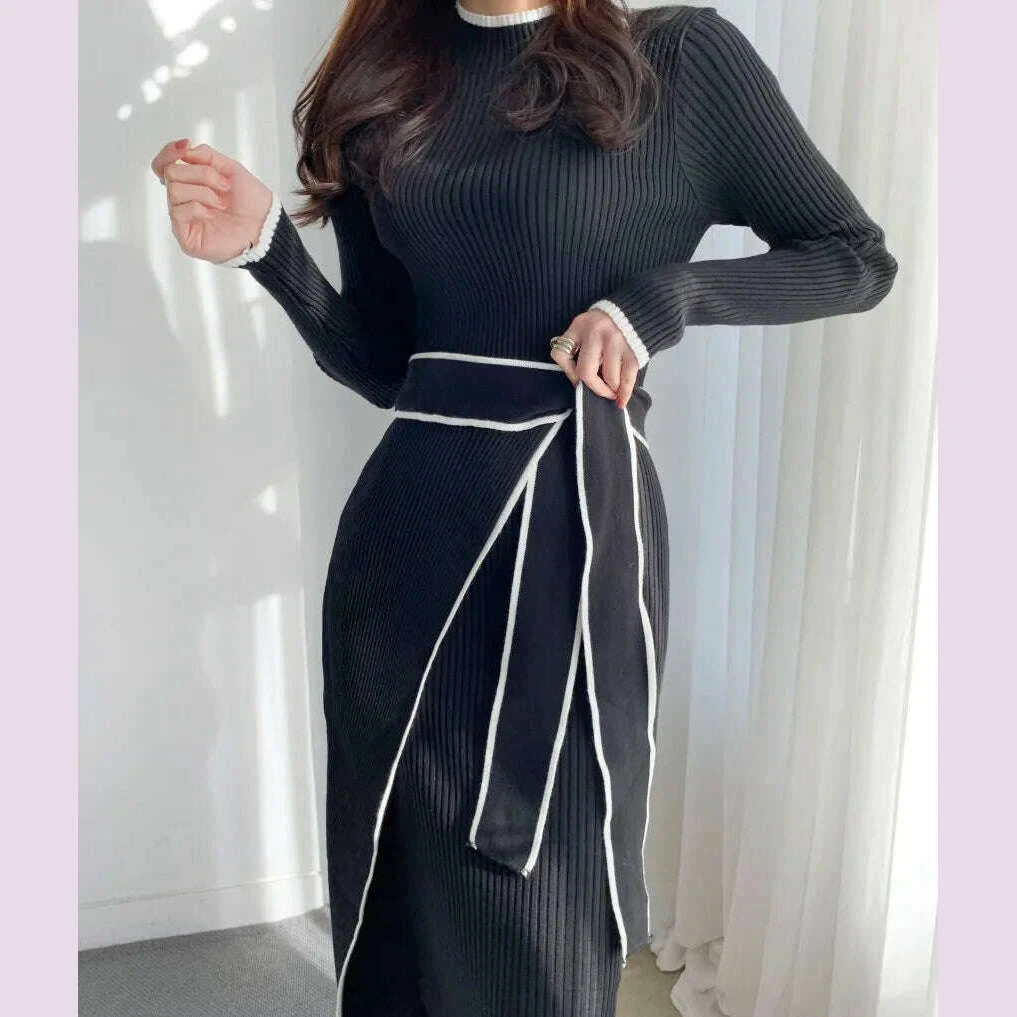 elegant-stand-collar-contrast-bandage-long-sleeve-women-knitted-dress-autumn-korean-fashion-casual-knit-bodycondresses-vestidos-kimlud-kimlud-33912094