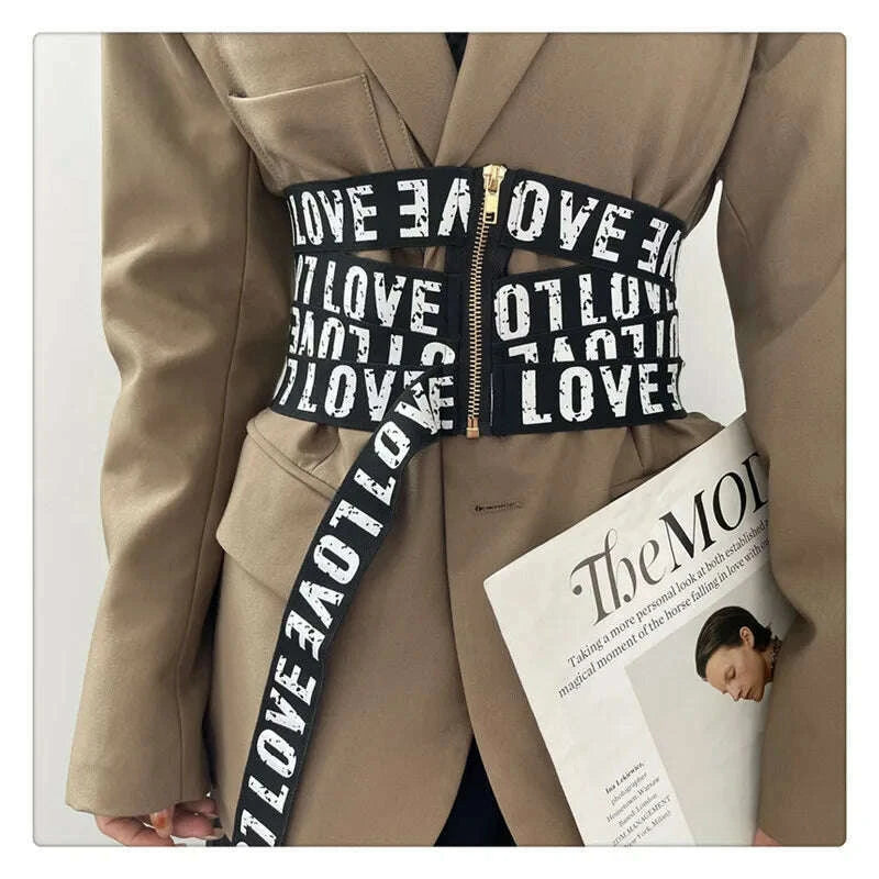 getspring-women-cummerbunds-letter-printed-zipper-black-wide-belt-fashion-elastic-waistband-all-match-ladies-waist-band-corsetkimlud-womens-fashion-34620996