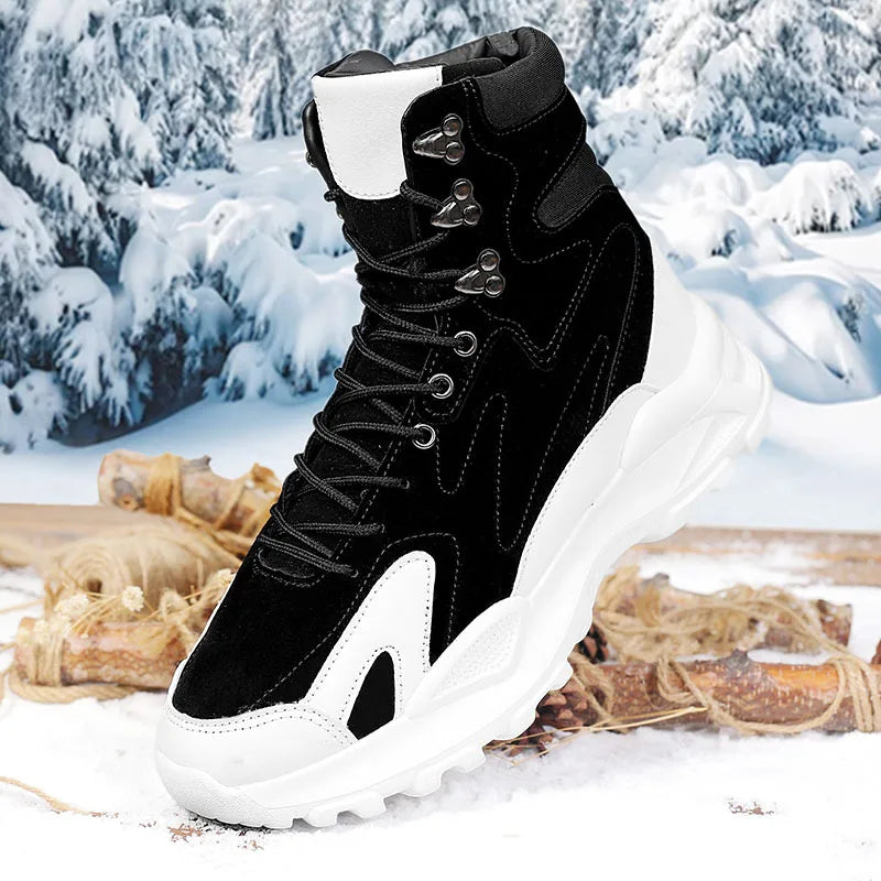 Men's Ankle Boots - Breathable Lace-Up - Ankle Boot | KIMLUD