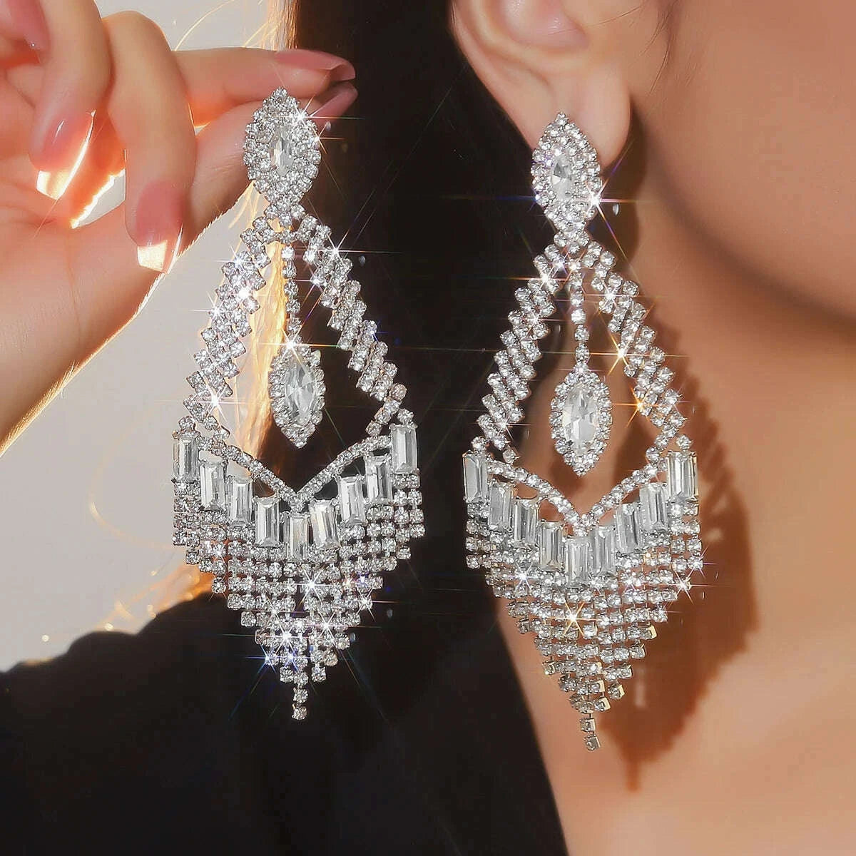 silver-rhinestones-earrings-for-women-sparkly-long-linear-dangle-earrings-dangle-tassels-statement-earrings-bridal-weddingkimlud-womens-fashion-34624755