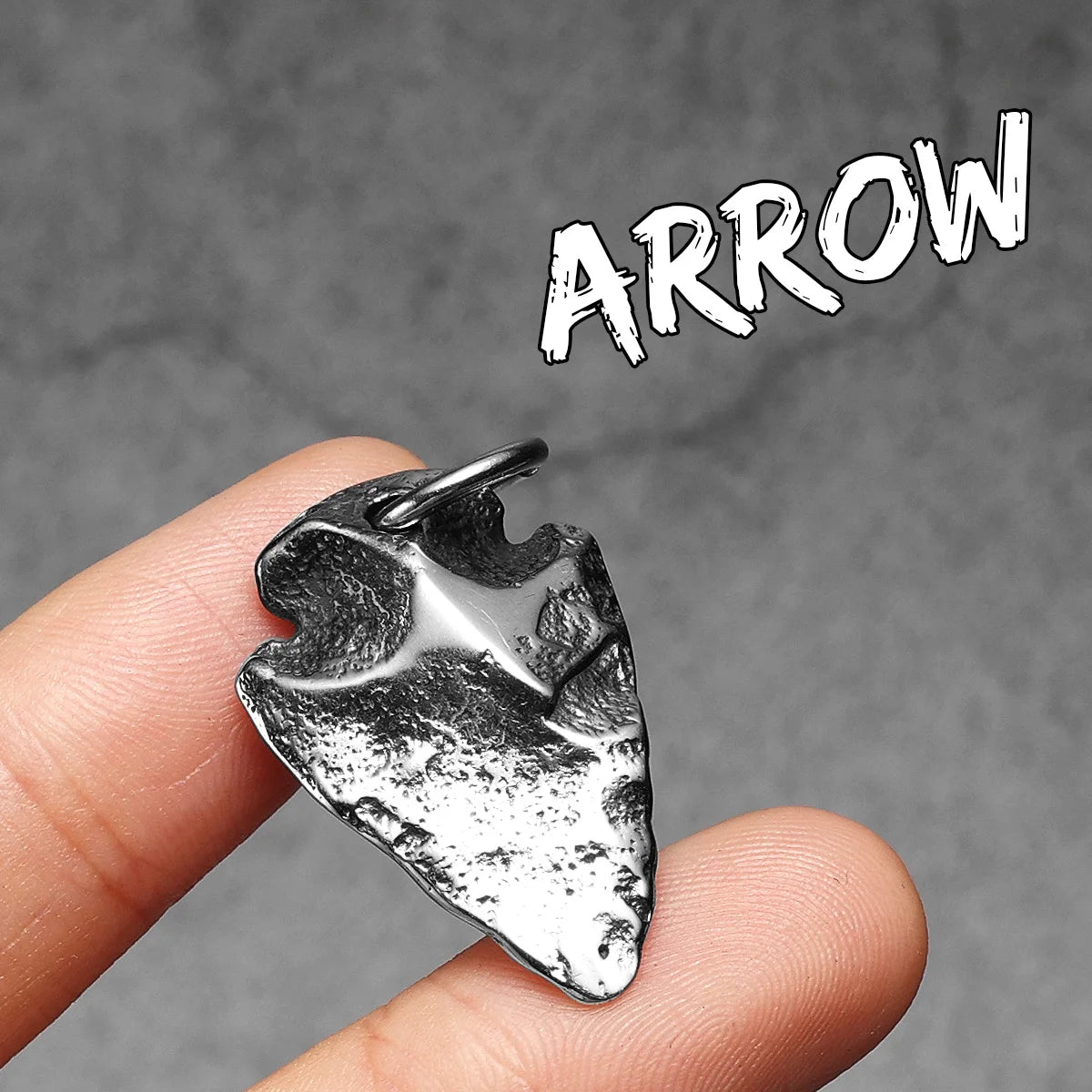 Meteorite Spearhead Men Necklaces With Pendant Stainless Steel Jewelry For Male Women Punk Hip Hop Accessories Gifts Wholesale