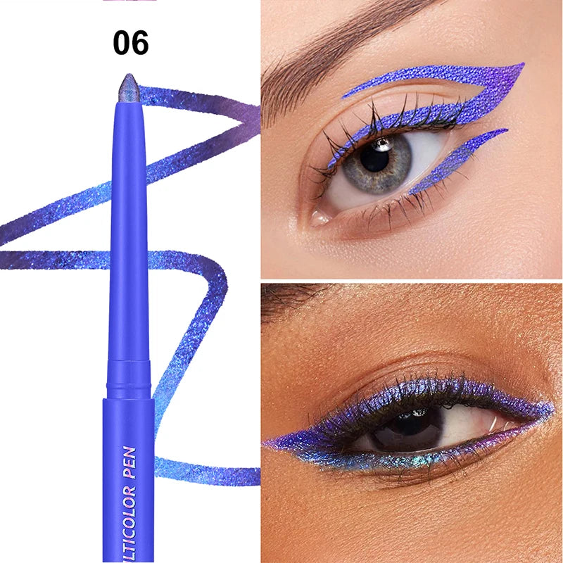 The color-changing eyeshadow stick eyeliner is waterproof and has smooth color, comfortable to use, and can last for a long tim
