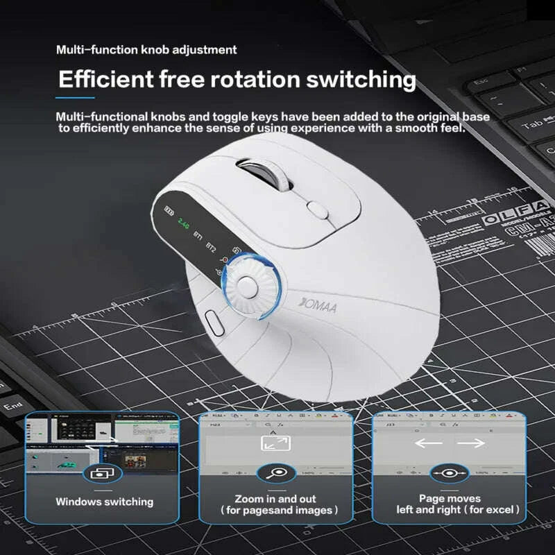 wireless-vertical-mouse-rechargeable-optical-mice-with-function-adjustment-knob-ergonomic-mouse-for-multi-purposekimludkimlud-35565046