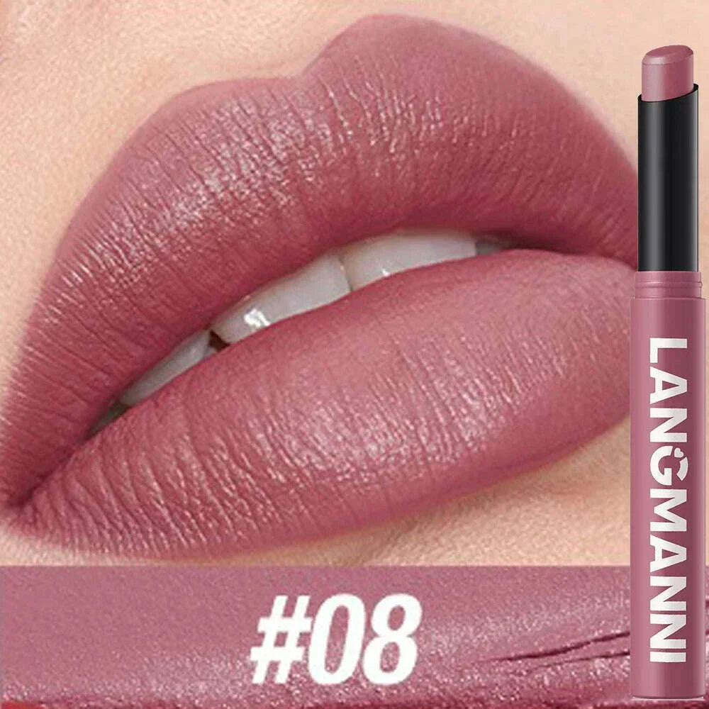 12-color-matte-lipstick-pencil-waterproof-long-lasting-non-stick-cup-lip-stain-tint-cosmetic-nude-lipstick-pen-makeup-maquillagekimlud-womens-fashion-34605930