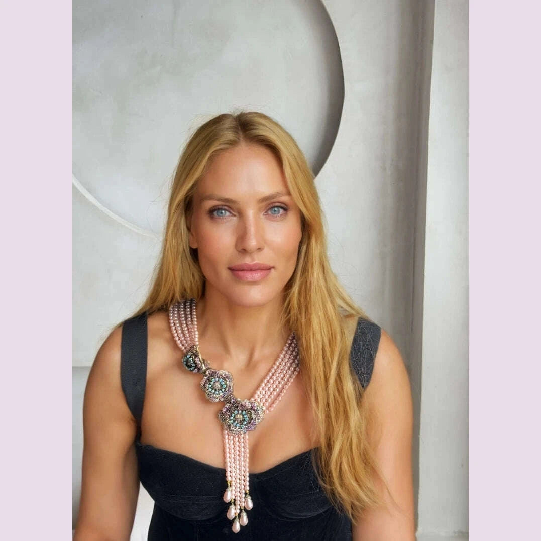 hd-europe-and-the-united-states-retro-literature-sweet-heavy-multi-layer-glaze-inlaid-shiny-rhinestone-flowers-tassel-necklace-kimlud-kimlud-33912848