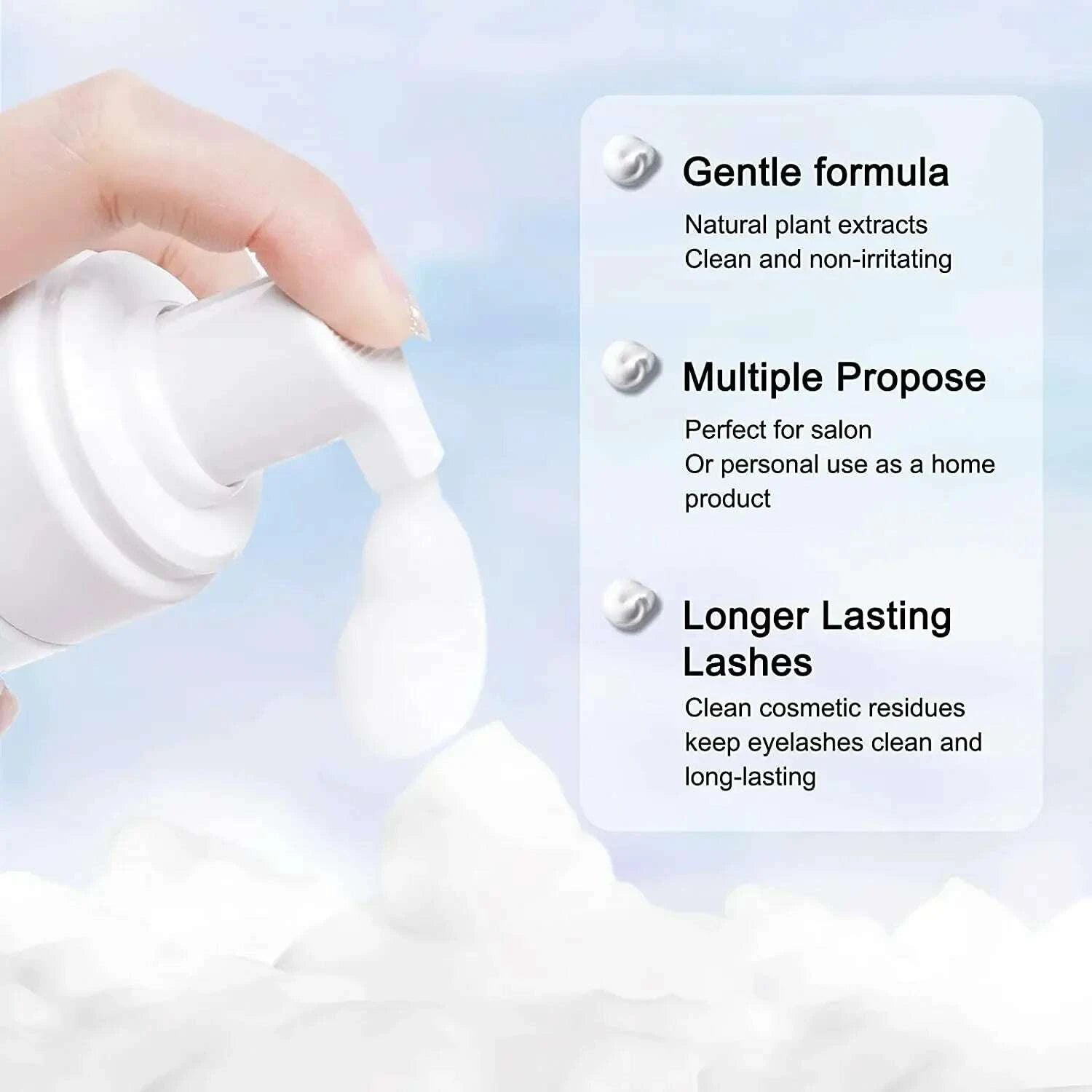 50ml-lanthome-eyelash-extension-shampoo-foam-eyelid-deep-clean-cleanser-for-makeup-tools-mascara-remover-glue-salon-home-usekimludkimlud-35570059