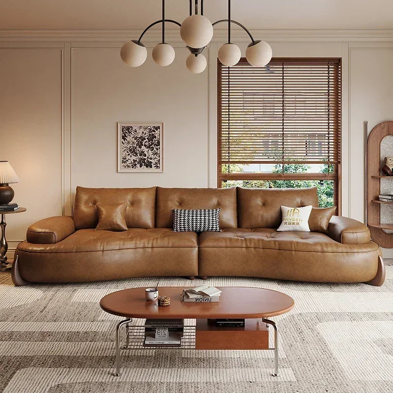 European U Shape Living Room Sofas Glamour Filler L Shape Modern Puffs Sofas Lounge Leather Couch Wohnzimmer Furniture Home