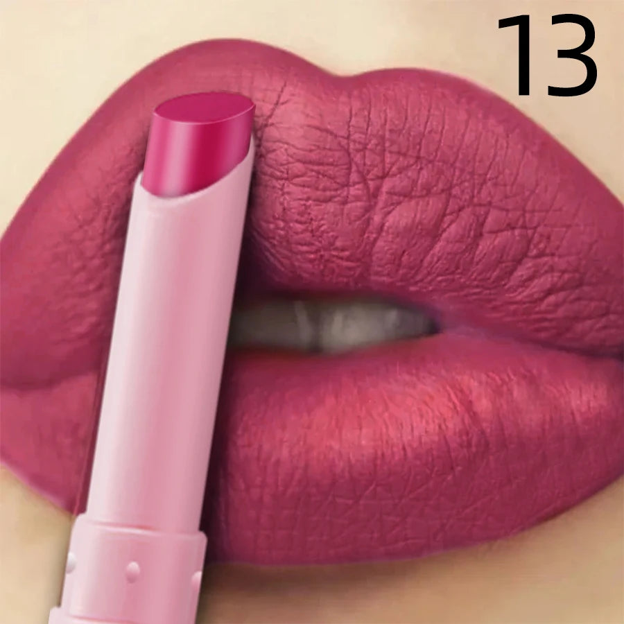 15 Color Cigarette Velvet Matte Waterproof Lipstick Long-lasting Lip Gloss Lip Makeup Red Brown Pink Lip Liner Pen Lip Tint