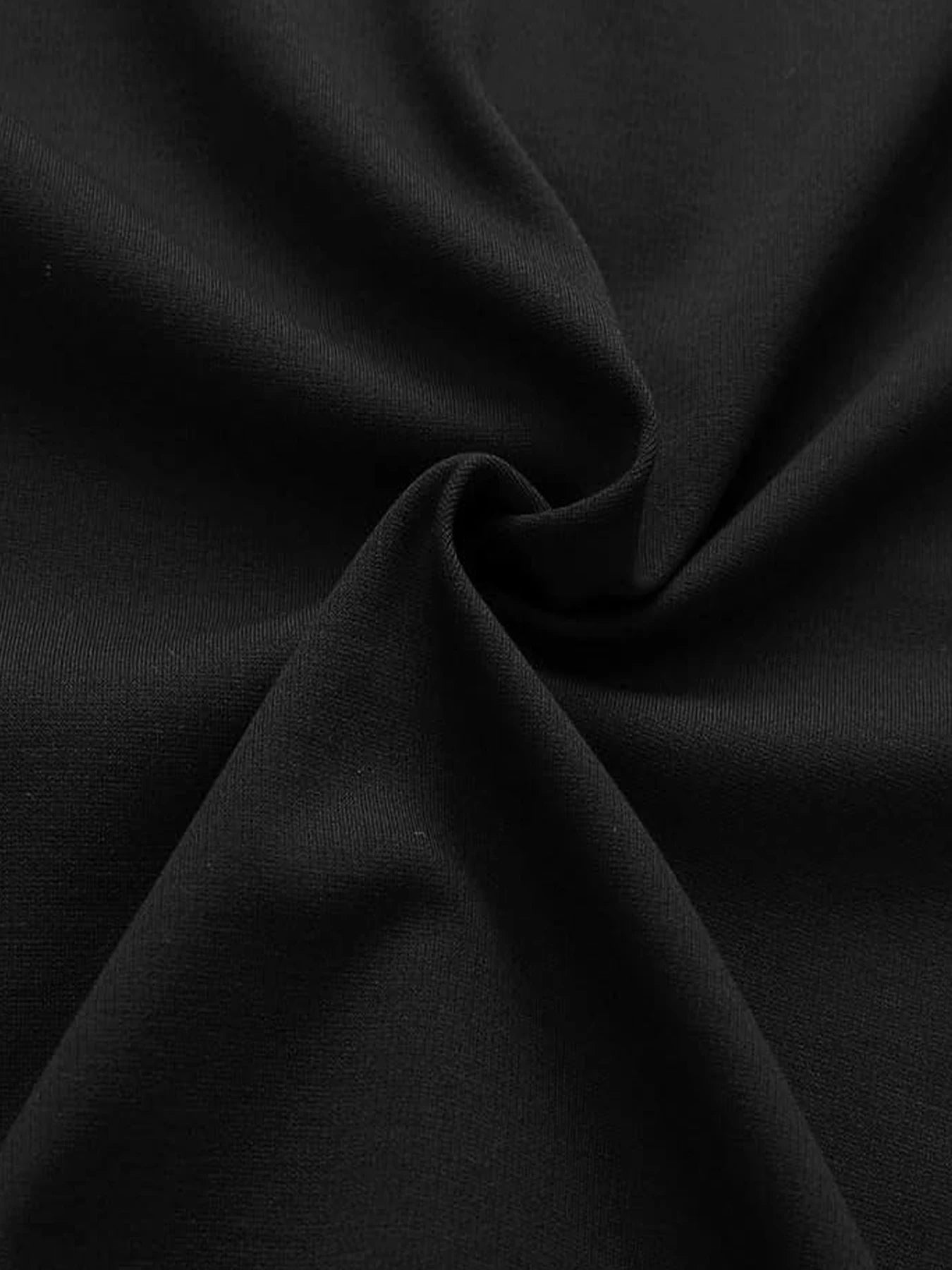 Polyester Mermaid Bodycon Colorblock Dress — Black | KIMLUD