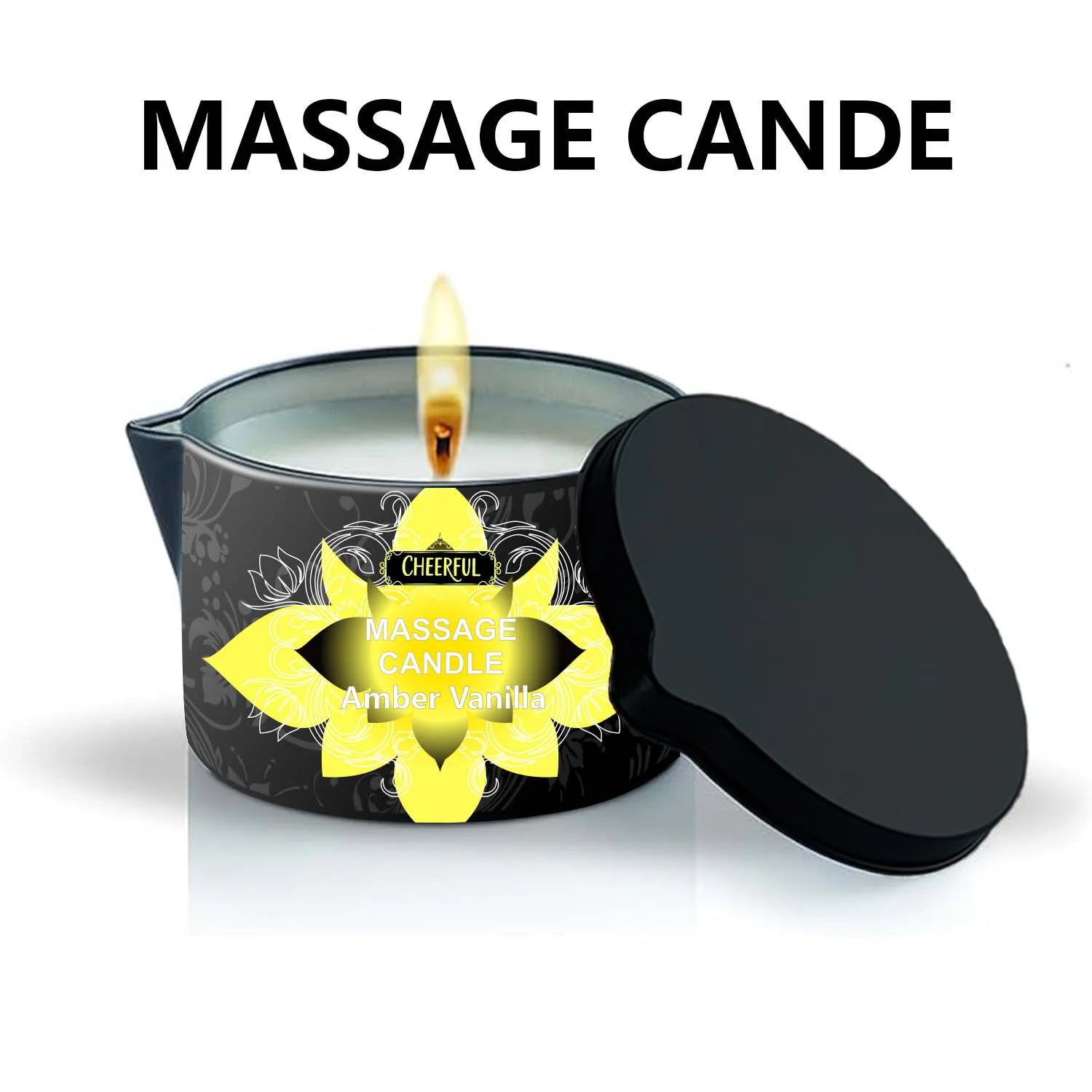 1PC Massage Oil Candles,luxury aromatherapy candles,for Stress Relief and SkinMoisturizing, SM Product Scented Candle Body Oil