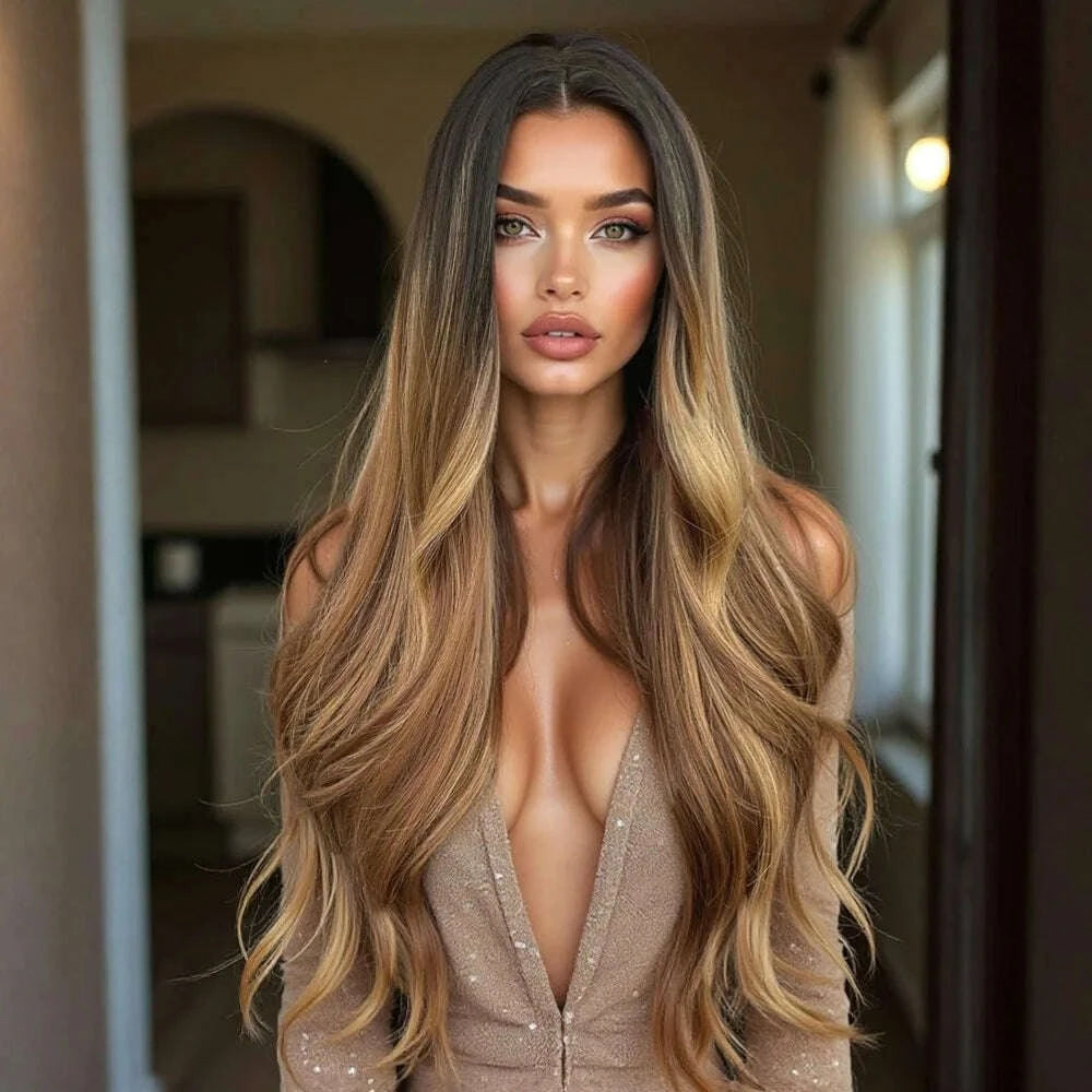 28-inch-synthetic-womens-wig-light-brown-with-highlights-long-wavy-hair-everyday-pretty-party-outfitkimlud-womens-fashion-34628961