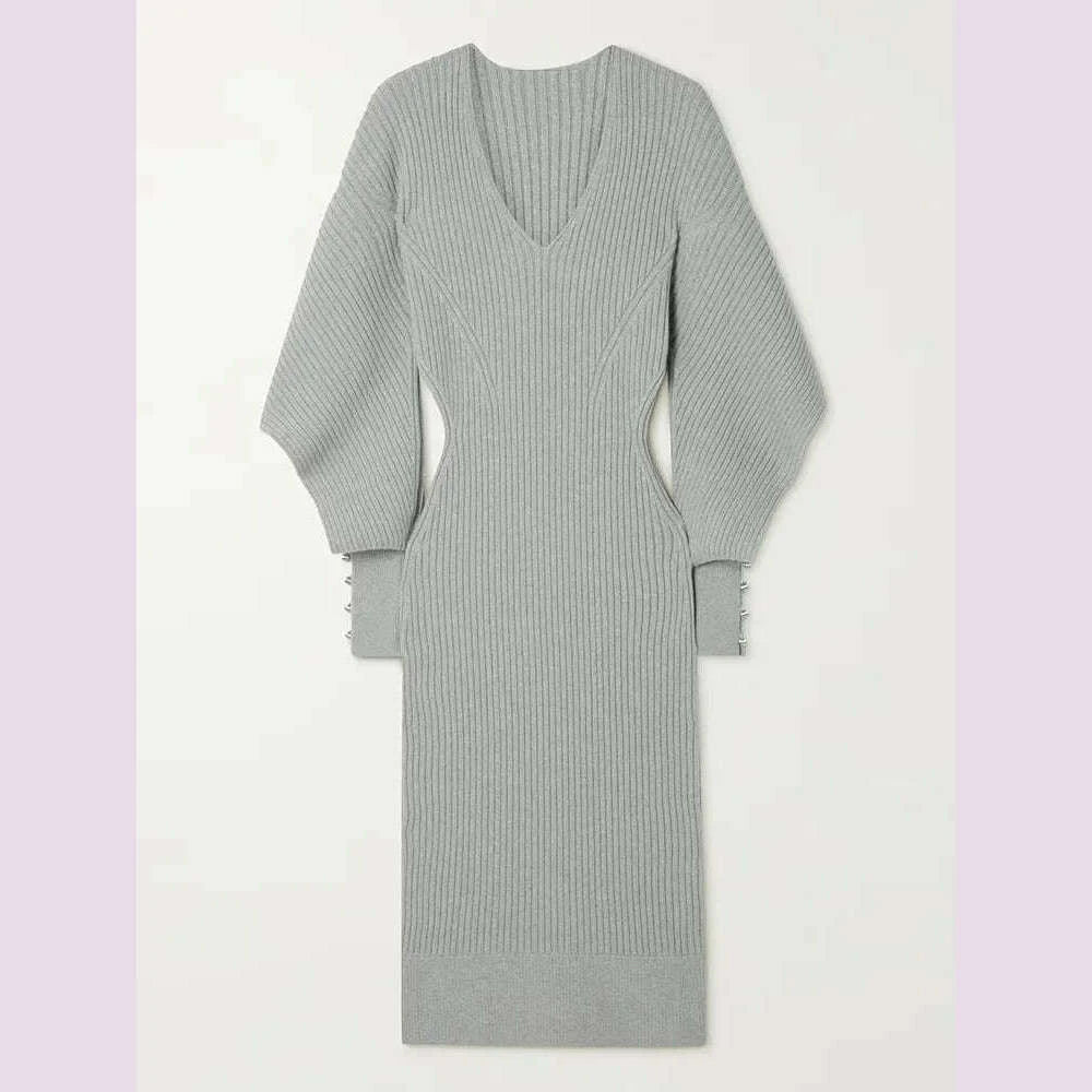 vgh-solid-hollow-out-minimalist-dress-for-women-v-neck-long-sleeve-high-waist-knitting-spliced-buttons-dresses-female-clothing-kimlud-kimlud-33910578