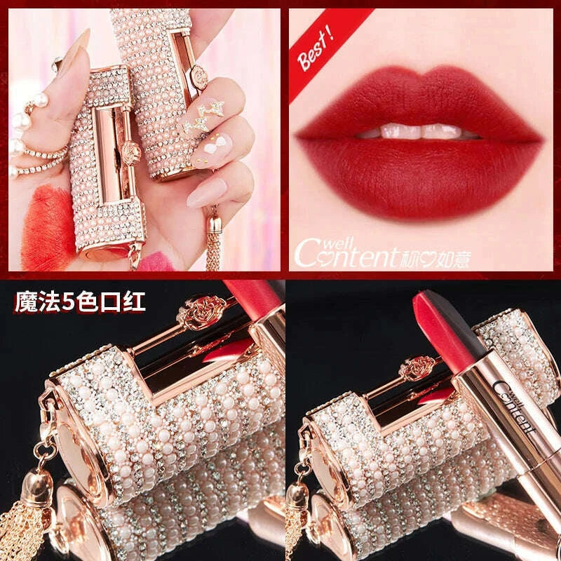 5-in-1-colors-lipstick-matte-velvet-sexy-red-lip-tint-smooth-long-lasting-waterproof-easy-to-wear-magic-lip-makeup-for-women-kimlud-kimlud-33917394