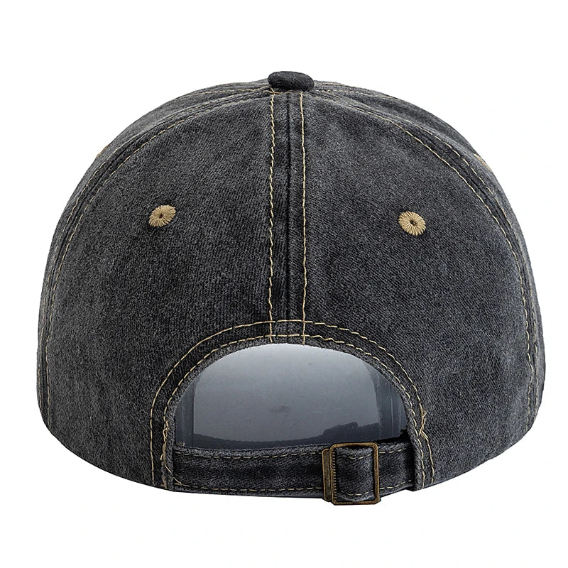 New Style Unisex Retro Baseball Cap M Letter Embroidery Dad Hat Star shaped Style Women And Men Outdoor Washed Cotton Cap