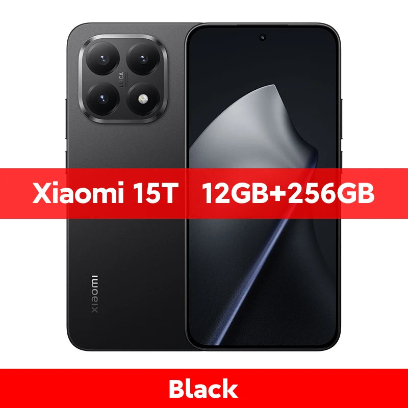 Global Version Xiaomi 15T 5G Smartphone 12GB RAM 256GB / 512GB ROM Leica Camera 6.83" AMOLED 120Hz 67W MTK Dimensity 8400-Ultra CPU NFC