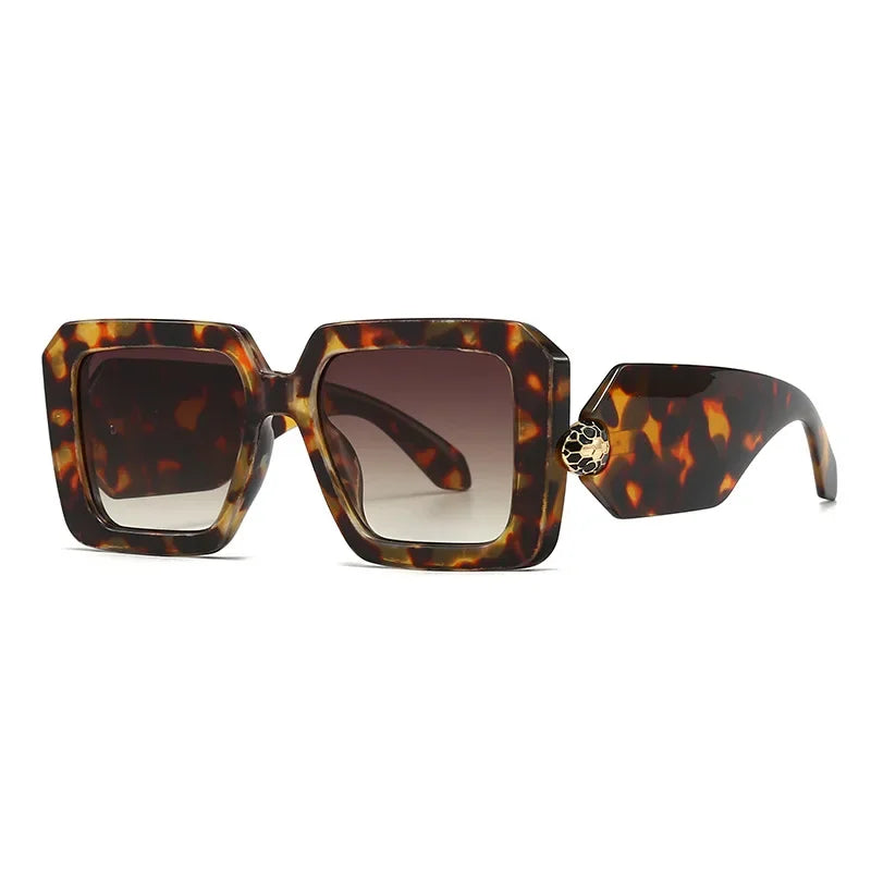 New Oversized Square Sunglasses Women For Female Luxury Brand Designer Vintage Sun Glasses Popular Punk Elegant Sexy Lady Shades