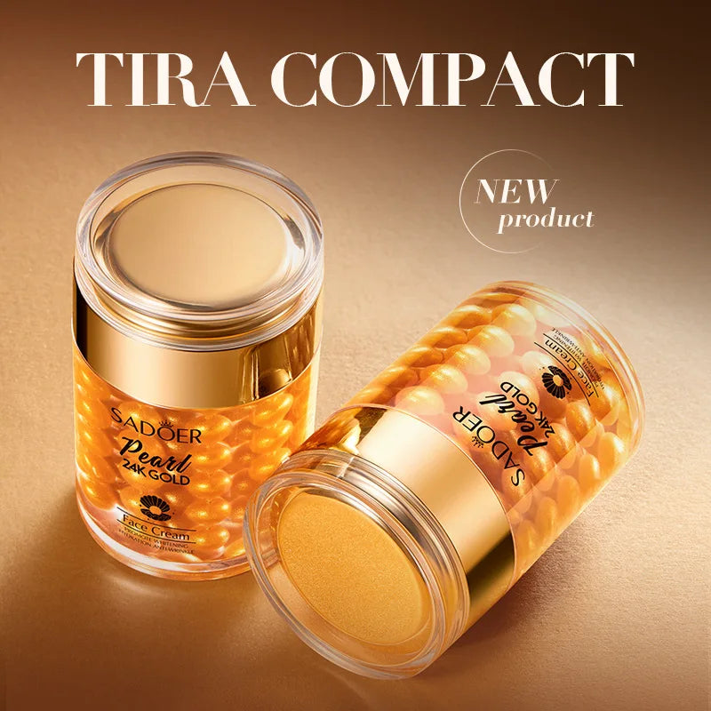 24K Golden Pearl Face Cream Moisturizing Brightening — Gold | KIMLUD