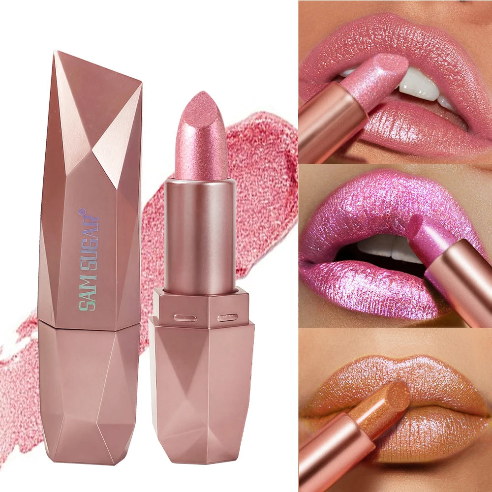Gold Lipstick Diamond Pearl Sparkle — Rose Gold | KIMLUD