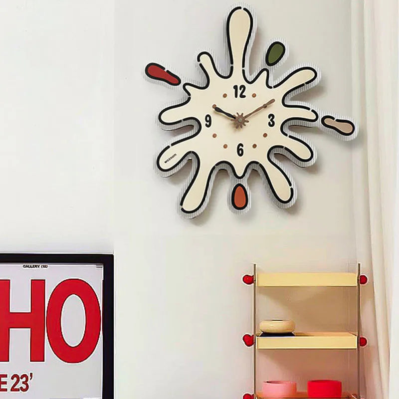 Cute Cartoon Wall Clocks Nordic Xenomorph Aesthetic Modern Wall Clocks Restaurant Interior Relogio De Parede Home Decoration