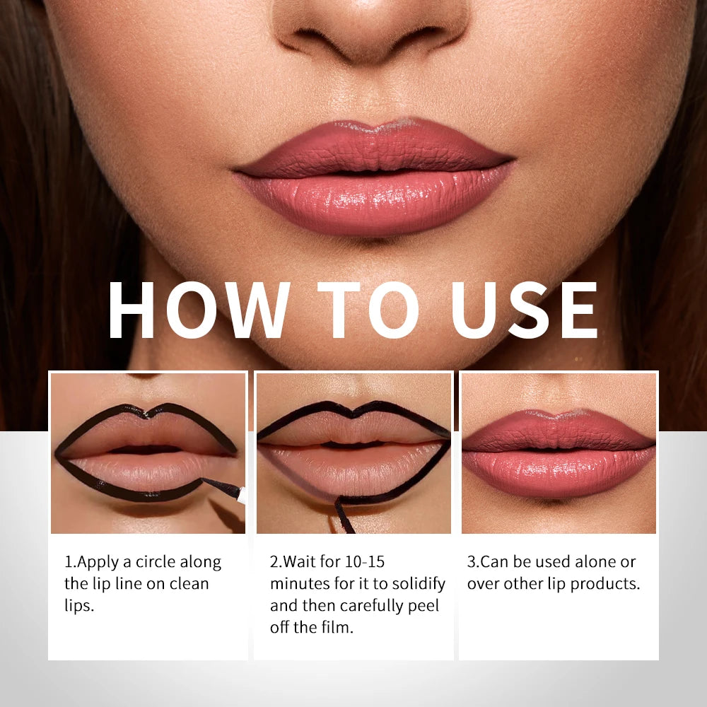 Lip Liner Pencil Peel Off Lip Stain Tattoo Long Wearing Matte Waterproof Smudge Proof Transfer Proof Lip Cosmetic For All Day We