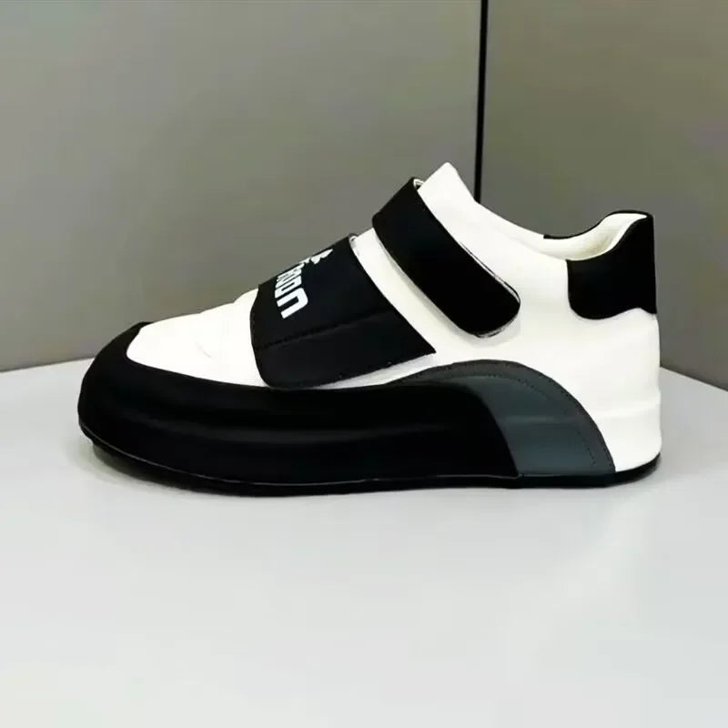 Sneaker Casual Men Designer Cover Bottom Board Shoe Fashion Microfiber Leather/Mesh Breathable Increased Internal Platform Shoes