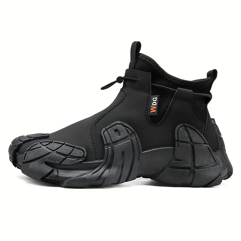 Boots - Anti Slip Waterproof - High Top Mid Calf Silhouette | KIMLUD