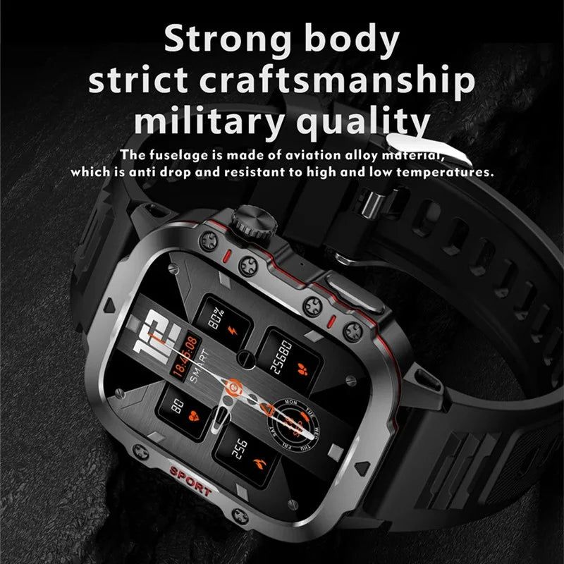 QX11 Smart Watch 1.96inch Large Screen HD Bluetooth Call SOS Voice Assistant Men Women Smartwatch Sports Fitness Tracker