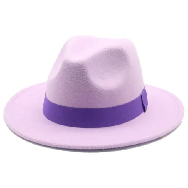 Fedora Hat – Unisex Decorative – Cotton-Polyester | KIMLUD