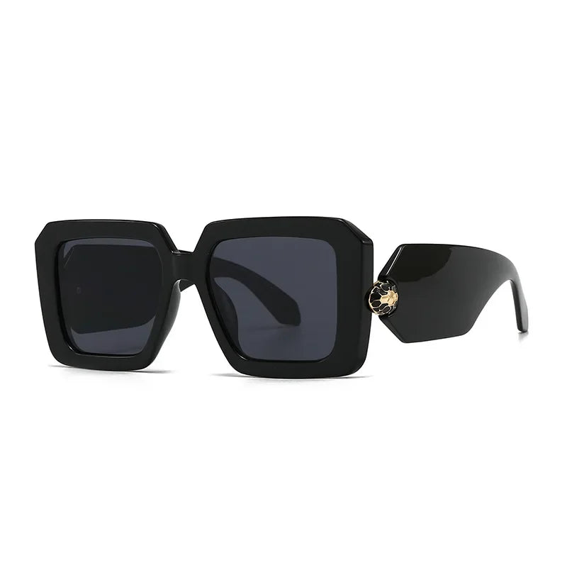 New Oversized Square Sunglasses Women For Female Luxury Brand Designer Vintage Sun Glasses Popular Punk Elegant Sexy Lady Shades