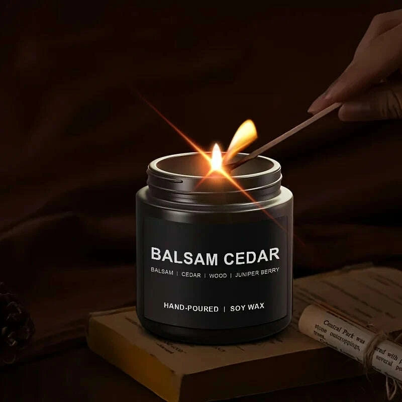 KIMLUD, For Men's aromatherapy candles, men's candle set, home aromatherapy candles, men's gifts, 1 or 4-piece set of men's candles, Bal, KIMLUD Womens Clothes