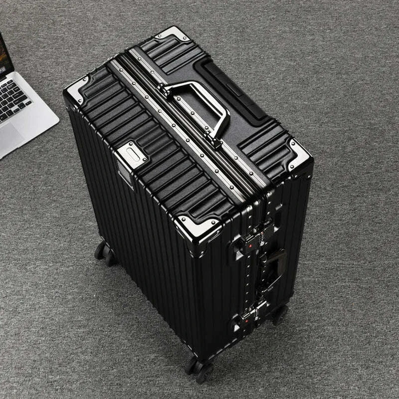 travel-suitcase-aluminum-frame-20-inch-carrier-suitcase-0n-wheels-durable-password-suitcase-262830-large-capacity-luggagekimlud-womens-fashion-34613679