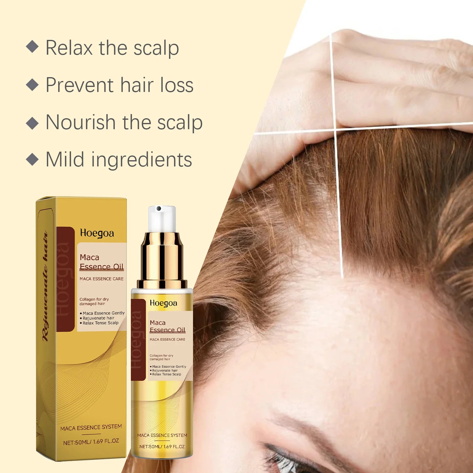 Argan Oil Hair Care Treatment Nourishing Shine — Gold | KIMLUD