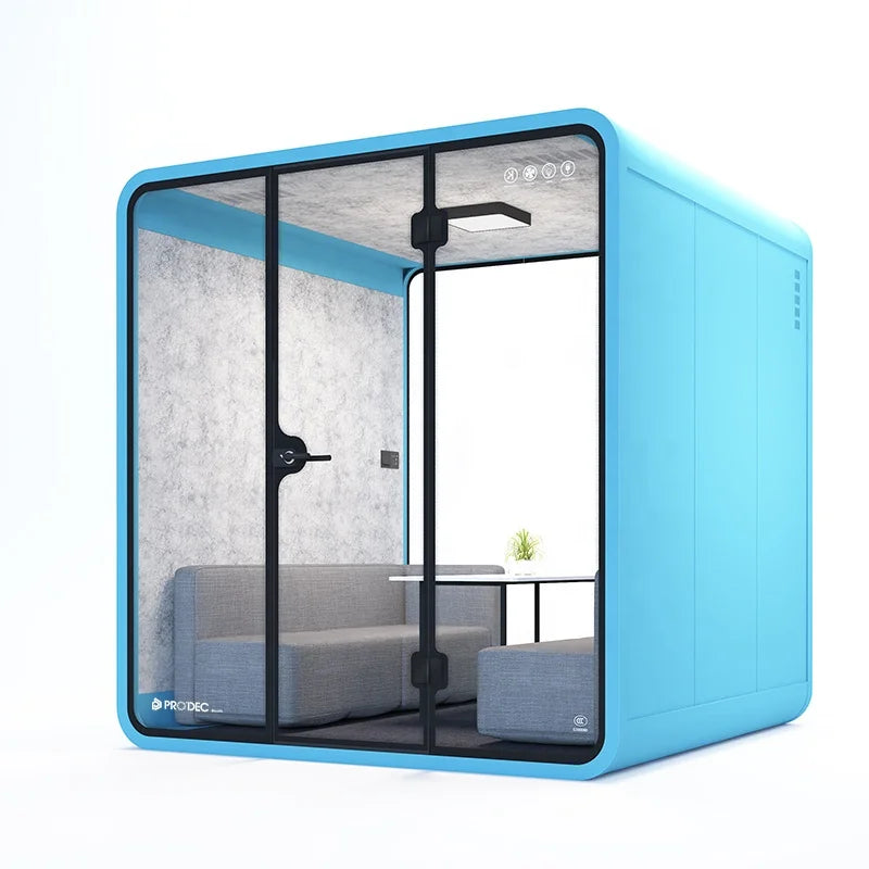Meeting Pod – Soundproof Booth – Aluminum Frame | KIMLUD