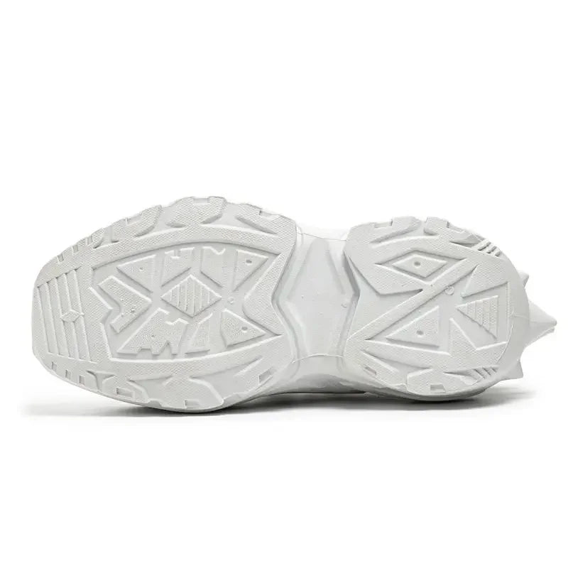 Original Brand Shoes for Man Luxury Knit Breathable Mecha Design Men Sneakers Increased Height Dad Shoes Fashion Socks Shoes