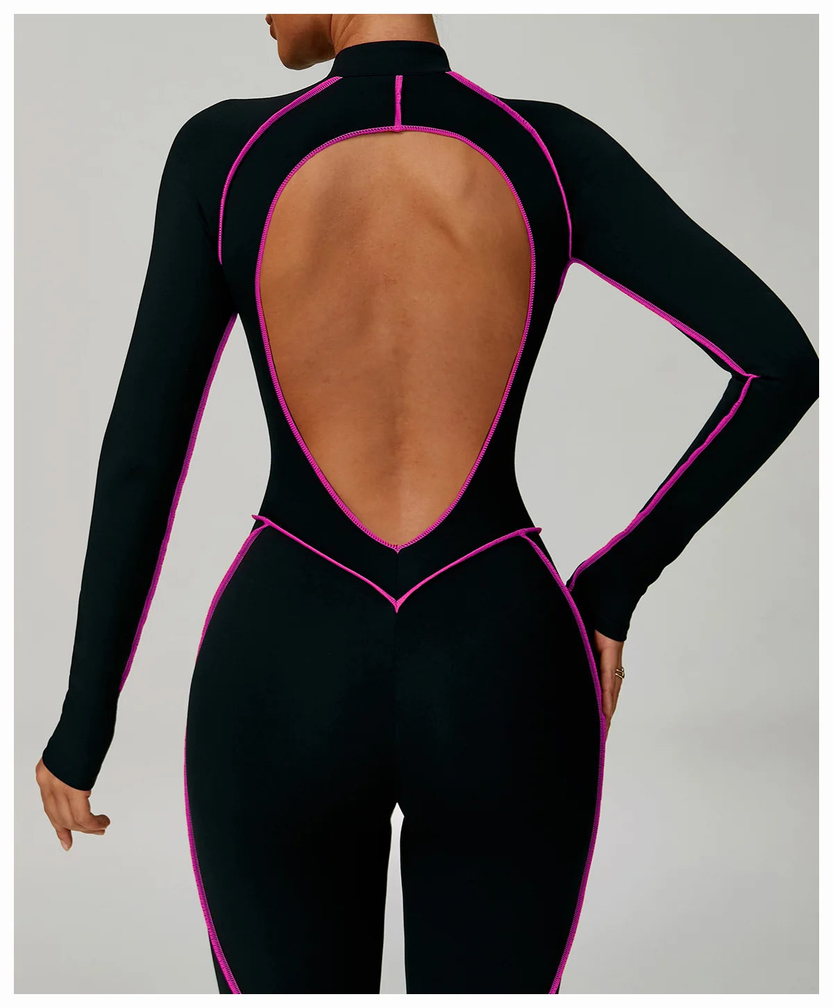 Yoga Bodysuits Women  Breathable Workout Sets Gym Clothes Push Up Fitness Running Sportwear Sexy Zipper Leggings Suit