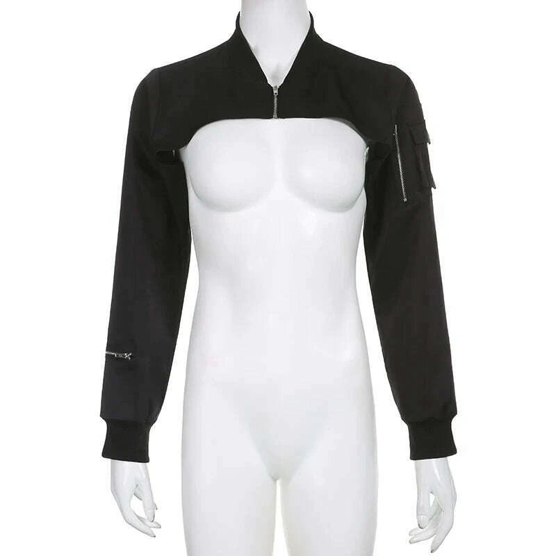 showmirror-super-short-black-jacket-zipper-long-sleeve-harajuku-cropped-tshirt-gothic-techwear-fashion-korean-tee-punk-streetkimlud-womens-fashion-34602643