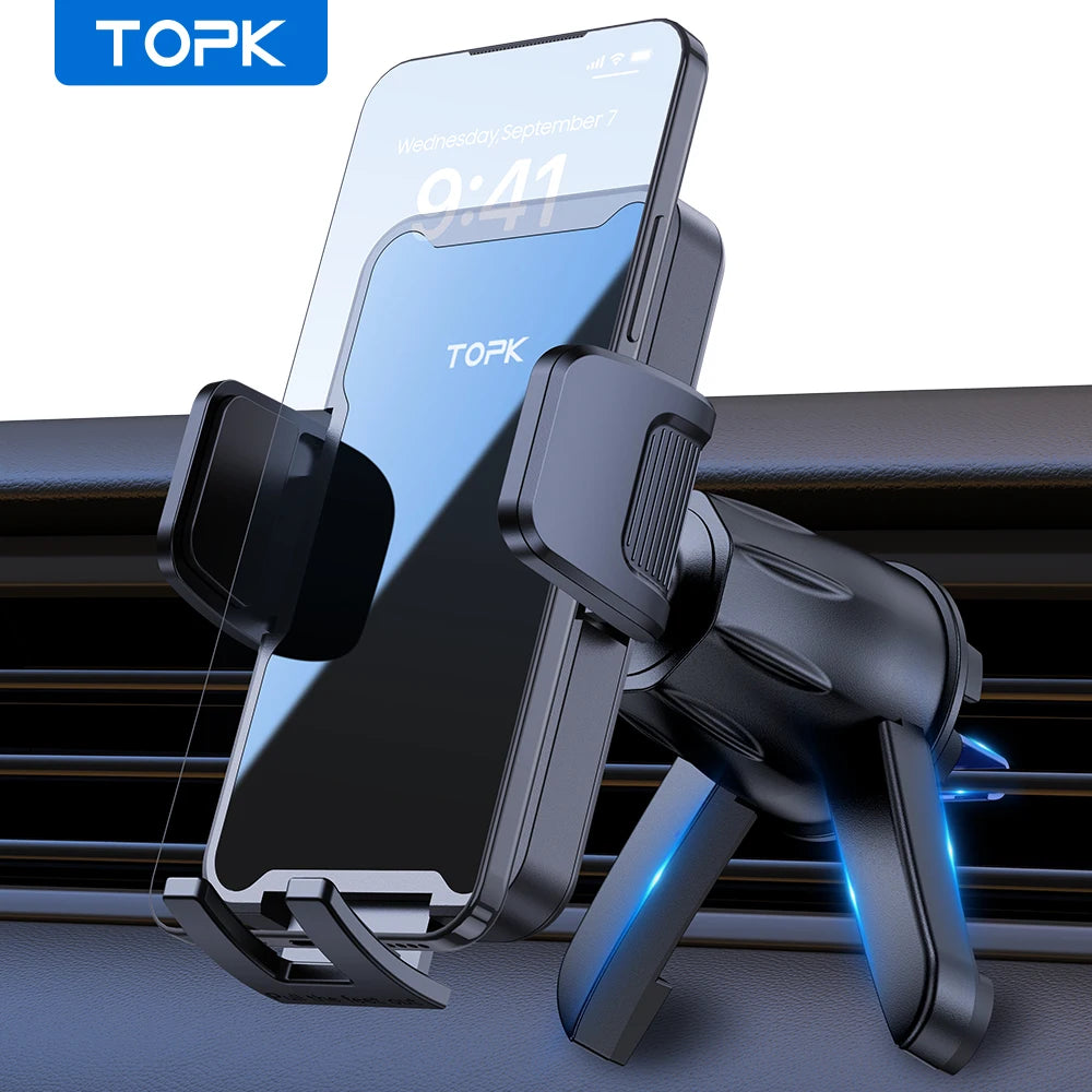 Car Phone Holder – Upgraded Support Function – Metal Hook | KIMLUD